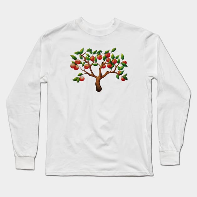 Tiny Apple Tree Long Sleeve T-Shirt by LivMyers